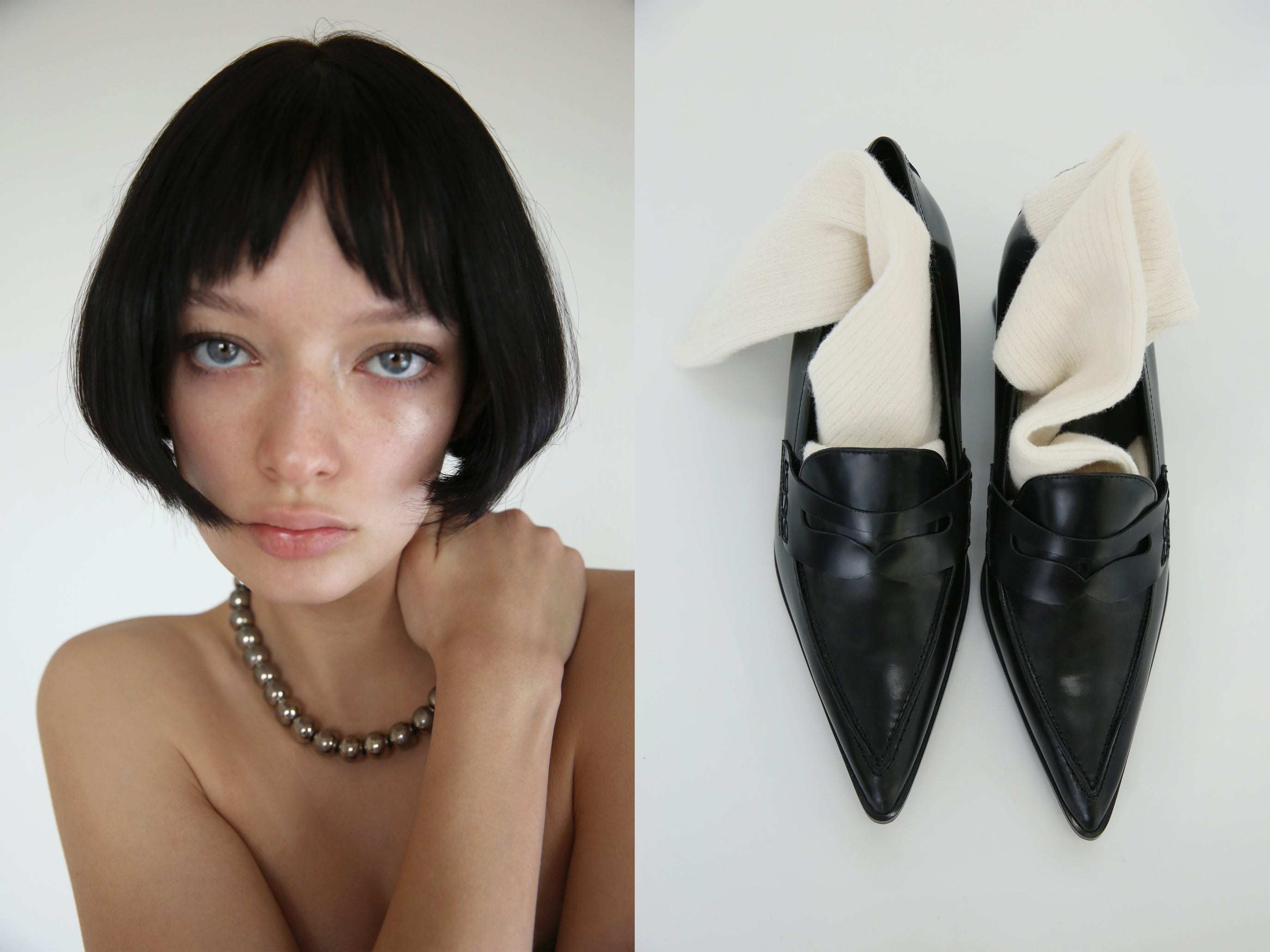Figura concept Kruger mocassins in black. Made in Spain
